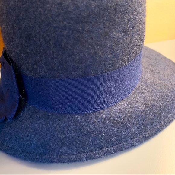 LAST CHANCE GIOVANNIO NEW YORK 100% wool hat navy - Picture 11 of 12